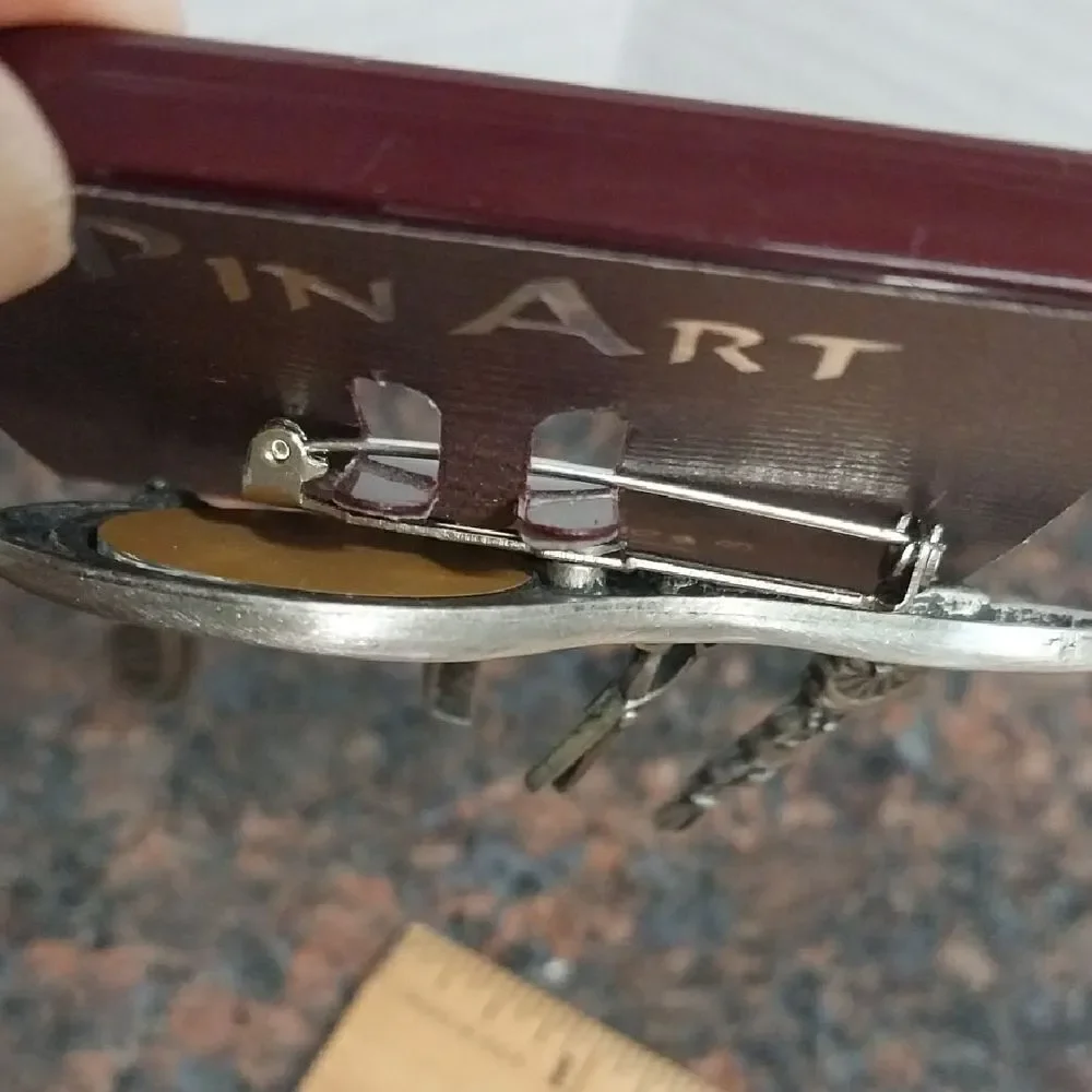 Silver Hairdresser Brooch by Spoontiques